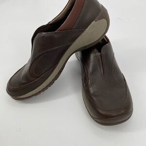 Merrell Encore Q2 Moc Slip On Casual Leather Shoes Womens Size 7M Espresso